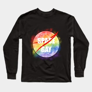 Space Gay Long Sleeve T-Shirt